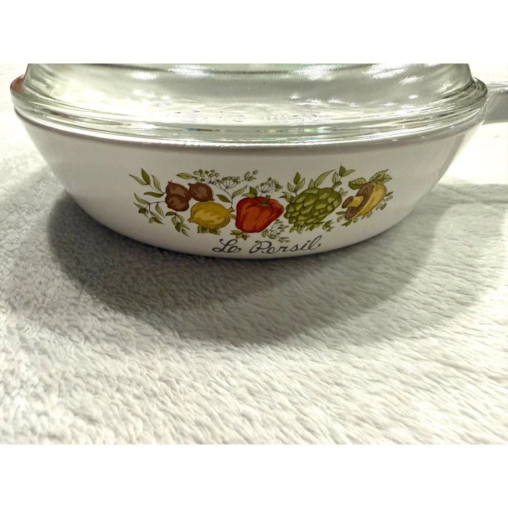 Corning Ware Le Persil Spice O Life 6.5 Skillet P-83-B with Pyrex Lid P-83-C